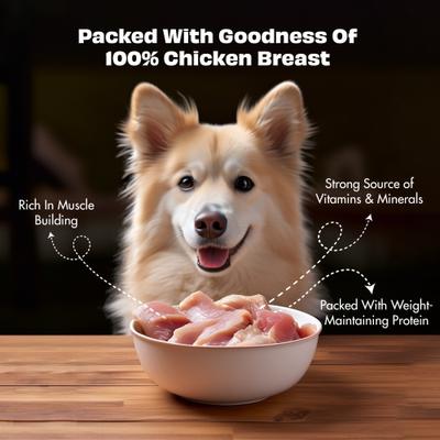 Show full view: Pawfect Nature's Feast Chicken Breast Grain-Free All Natural Freeze-Dried Dog Training Treat, 7.05-oz canister slide 4 of 9