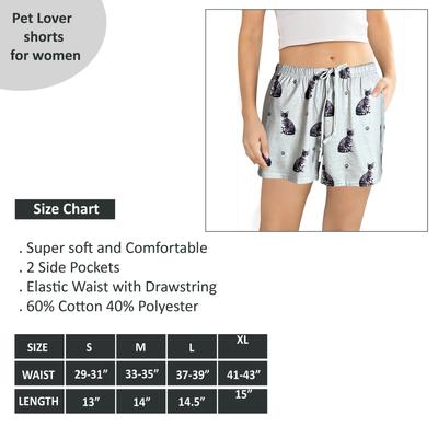 Show full view: E&S PETS Tabby Cat Shorts, Grey, Large slide 5 of 6