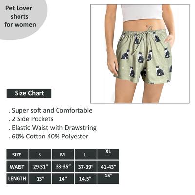 Show full view: E&S PETS Black & White Cat Shorts, Green, Large slide 5 of 6