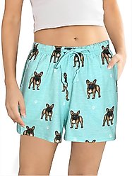 E&S PETS French Bulldog Shorts, Teal, Small