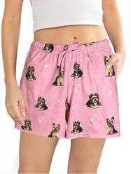 E&S PETS Yorkie Shorts, Pink, Medium
