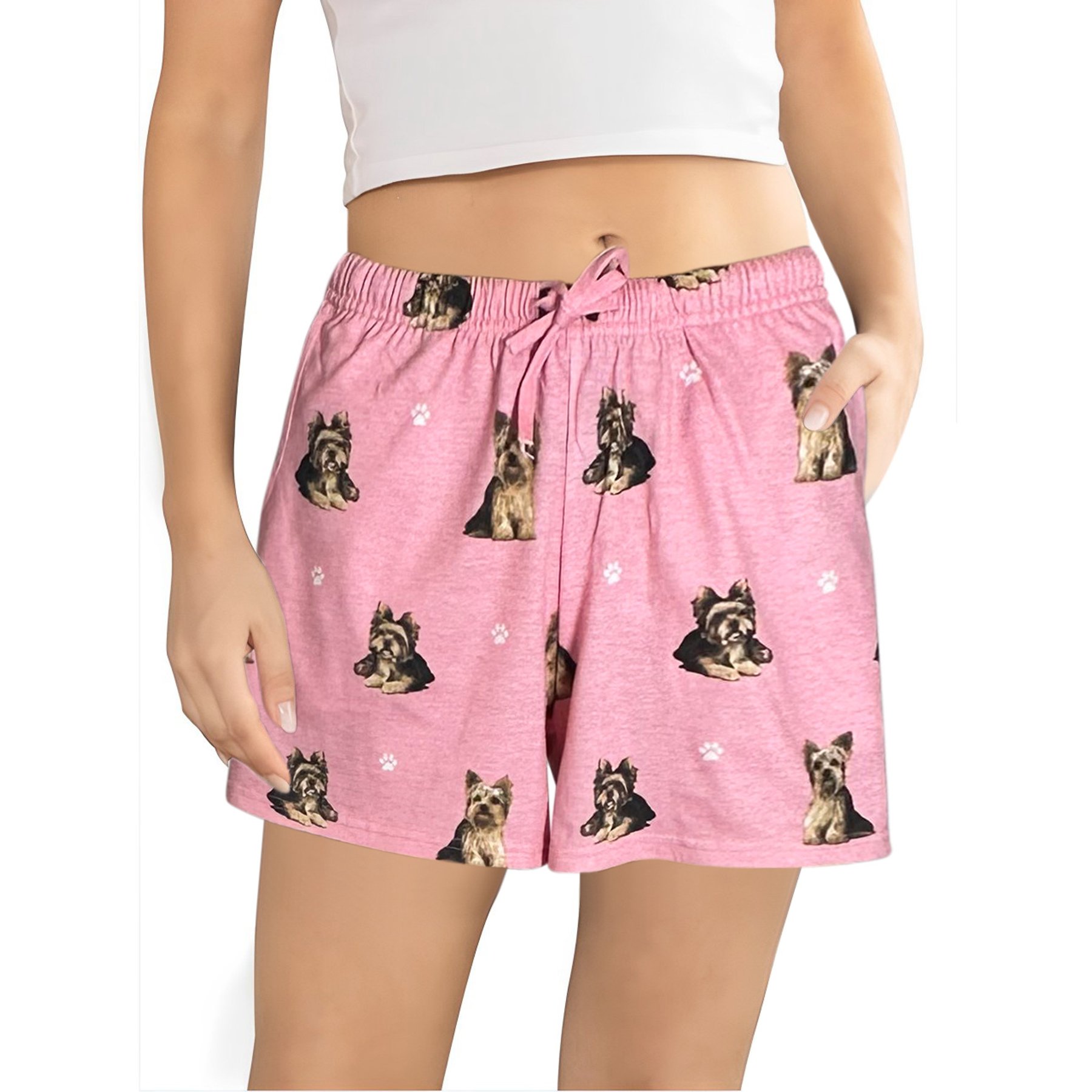 E&S PETS Yorkie Shorts, Pink, Large