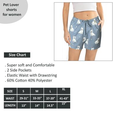Show full view: E&S PETS Westie Shorts, Light Blue, Large slide 5 of 6
