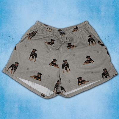 Show full view: E&S PETS Rottweiler Shorts, Grey, Medium slide 4 of 6