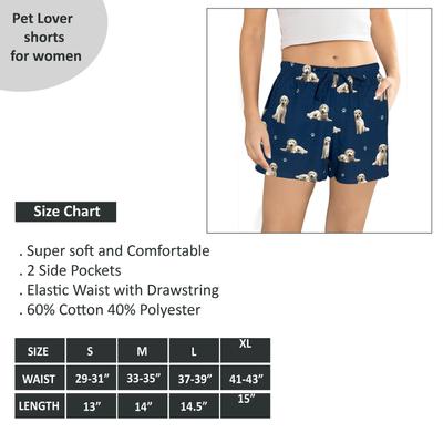 Show full view: E&S PETS Goldendoodle Shorts, Blue, Small slide 5 of 6
