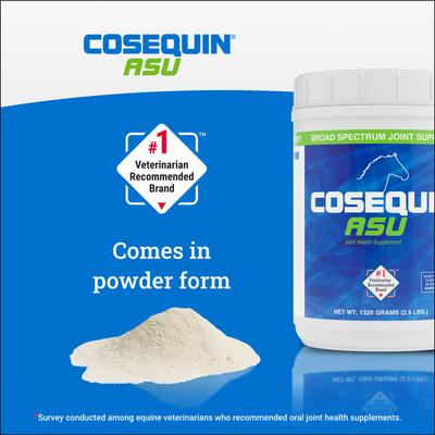 Show full view: Nutramax Cosequin ASU Powder Joint Health Supplement for Horses, 2.86-lb tub, bundle of 2 slide 5 of 10