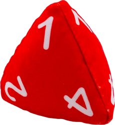 Pawlymorph Pet Toys D4 Plush Cat Toy with Catnip, Red