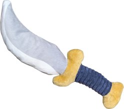 Pawlymorph Pet Toys The Rogue’s Dagger Plush Squeaky Dog Toy, Blue