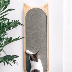 LaiFug Wall Mountable Cat Scratching Board, Wood, One Size