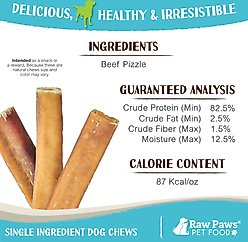Raw Paws 6-inch Jumbo Bully Sticks Dog Treats, 5 count slide 2 of 7