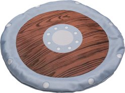 Pawlymorph Pet Toys Fighter's Flying Shield Disc Dog Toy, Brown