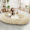Show in main carousel: LovMor Dog Bed, Beige, 71 x 45 x 12-in slide 1 of 7