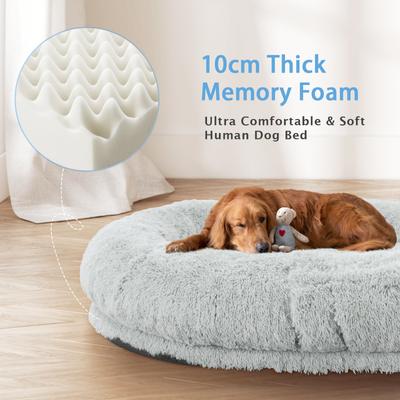 Show full view: LovMor Dog Bed, Grey, 71 x 45 x 12-in slide 2 of 7