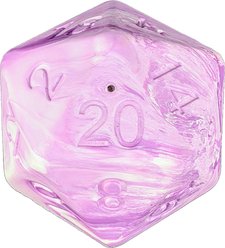 Pawlymorph Pet Toys D20 Psionic Purple Barbarian Strength Treat Dispensing Dog Toy, Purple slide 2 of 6