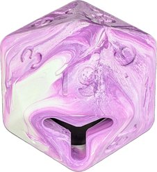 Pawlymorph Pet Toys D20 Psionic Purple Barbarian Strength Treat Dispensing Dog Toy, Purple