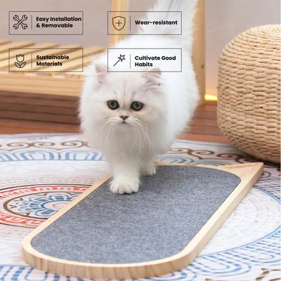 Show full view: LaiFug Wall Mountable Cat Scratching Board, Wood, One Size slide 3 of 9
