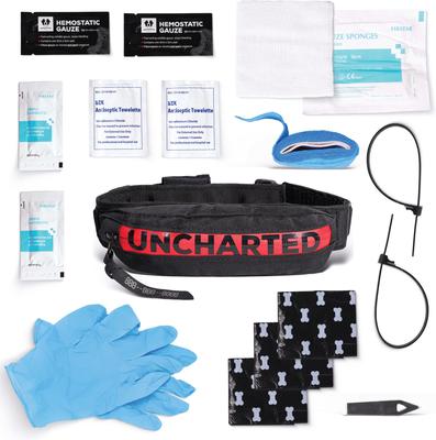 Show full view: Uncharted Supply Co Wolf Pack First Aid Dog Collar, Black, Medium/Large: 16.5 to 20.5-in neck, 1.5-in wide slide 2 of 9