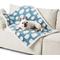 Show in main carousel: Lesure Waterproof Calming Double-Sided Jacquard Shag & Soft Sherpa Fleece Furniture Protector Dog & Cat Blanket, Blue, Medium slide 1 of 9
