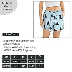 E&S PETS Black Labrador Shorts, Teal, Large slide 2 of 6