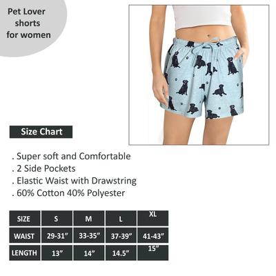 Show full view: E&S PETS Black Labrador Shorts, Teal, Medium slide 5 of 6