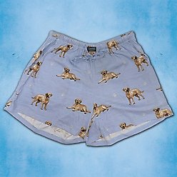 E&S PETS Yellow Labrador Shorts, Light Blue, X-Large slide 2 of 6