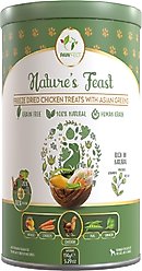 Pawfect Nature's Feast Chicken with Asian Greens Grain-Free All Natural Freeze-Dried Dog Training Treat, 5.29-oz canister
