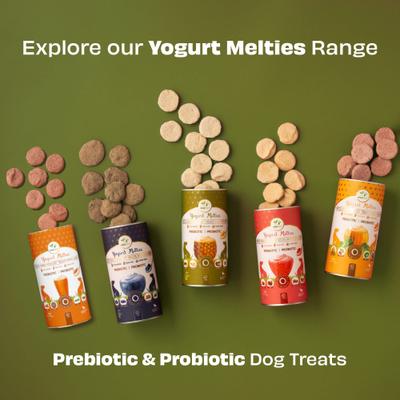 Show full view: Pawfect All Natural Grain-free Yogurt with Pineapple Prebiotic Probiotic Freeze-dried Dog Treat, 1.34-oz canister slide 8 of 10
