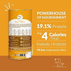Pawfect All Natural Grain-free Yogurt with Pumpkin Prebiotic Probiotic Freeze-dried Dog Treat, 1.34-oz canister slide 2 of 8