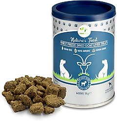 Pawfect Nature's Feast Goat Liver Grain-Free All Natural Freeze-Dried Dog Training Treat, 1.76-oz canister