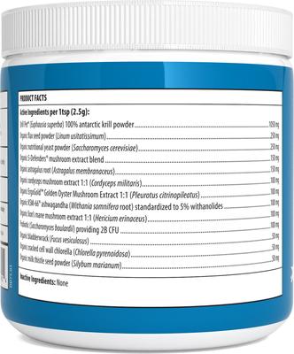 Show full view: Real Mushrooms Daily Dawg Mushroom Extract Health Support Powder Supplement for Dogs, 2.65-oz jar slide 4 of 5