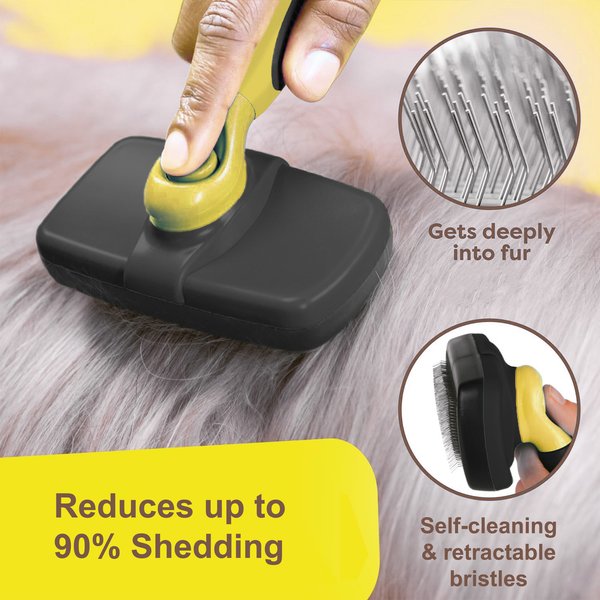 Pet Republique Self-Cleaning Slicker Brush