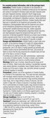 Show full view: Credelio Quattro Chewable Tablets for Dogs, 25.1-50 lbs, 1 Chewable (1-mo. supply) slide 2 of 7