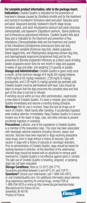 Show full view: Credelio Quattro Chewable Tablets for Dogs, 6.1-12 lbs, 1 Chewable (1-mo. supply) slide 2 of 6