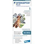 Interceptor Plus Chew for Dogs, 50.1-100 lbs, (Blue Box), 1 Chew (1-mo. supply)
