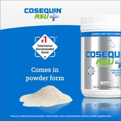 Show full view: Nutramax Cosequin ASU Plus Hyaluronic Acid & Green Tea Extract Joint Health Powder Horse Supplement, 1050-g slide 5 of 10