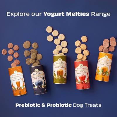 Show full view: Pawfect All Natural Grain-free Yogurt with Blueberry Prebiotic Probiotic Freeze-dried Dog Treat, 1.34-oz canister slide 8 of 10
