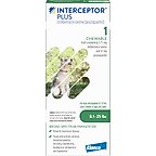 Interceptor Plus Chew for Dogs, 8.1-25 lbs, (Green Box), 1 Chew (1-mo. supply)