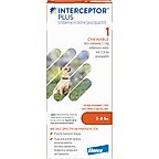Interceptor Plus Chew for Dogs, 2-8 lbs, (Orange Box), 1 Chew (1-mo. supply)