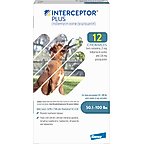 Interceptor Plus Chew for Dogs, 50.1-100 lbs, (Blue Box), 12 Chews (12-mos. supply)