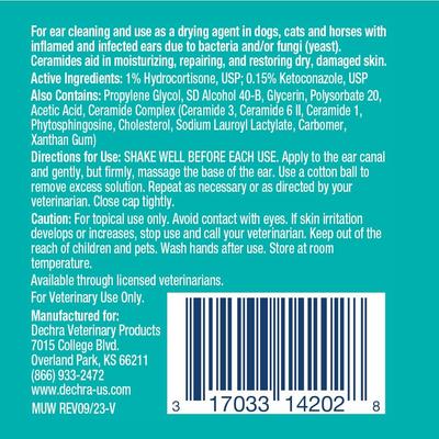 Show full view: MalAcetic ULTRA Otic Cleanser for Dogs, Cats & Horses, 2-oz bottle slide 8 of 9