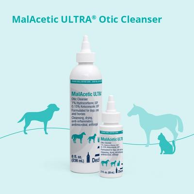 Show full view: MalAcetic ULTRA Otic Cleanser for Dogs, Cats & Horses, 2-oz bottle slide 5 of 9