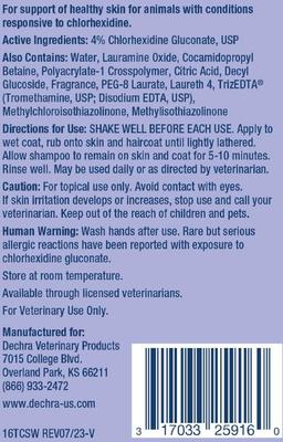 Show full view: TrizCHLOR 4 Shampoo Dogs, Cats & Horses, 16-oz bottle slide 9 of 10