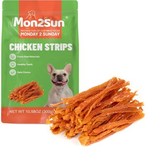 MON2SUN Chicken Jerky Strips Dog Treats, 10.58-oz bag
