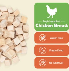 MON2SUN Single Ingredient Chicken Freeze-Dried Dog & Cat Treats, 6-oz jar slide 2 of 8