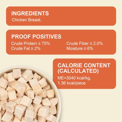 Show full view: MON2SUN Single Ingredient Chicken Freeze-Dried Dog & Cat Treats, 6-oz jar slide 3 of 11