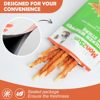 Show full view: MON2SUN Chicken Wrapped Cod Sticks Rawhide-Free Dog Treats, 90 count slide 7 of 11