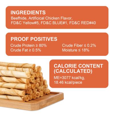 Show full view: MON2SUN Rawhide Twist Sticks Chicken Flavor 5-inch Dog Chew Treats, 120 count slide 8 of 10