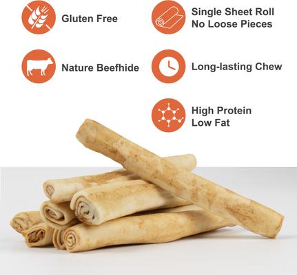 Show full view: MON2SUN Rawhide Rolls Chicken Flavor Dog Chew Treats, 40 count slide 6 of 10