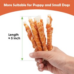 MON2SUN Rawhide Twist Chicken Hide Sticks 5-inch Dog Treats, 25 count slide 2 of 7