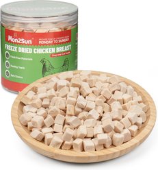 MON2SUN Single Ingredient Chicken Freeze-Dried Dog & Cat Treats, 3.5-oz jar